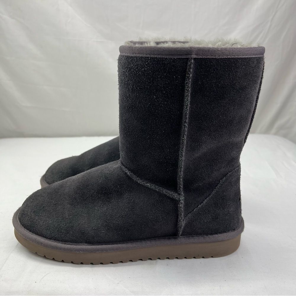 Koolaburra by UGG Koola Short Suede Boots Gray Women's 9 1017090